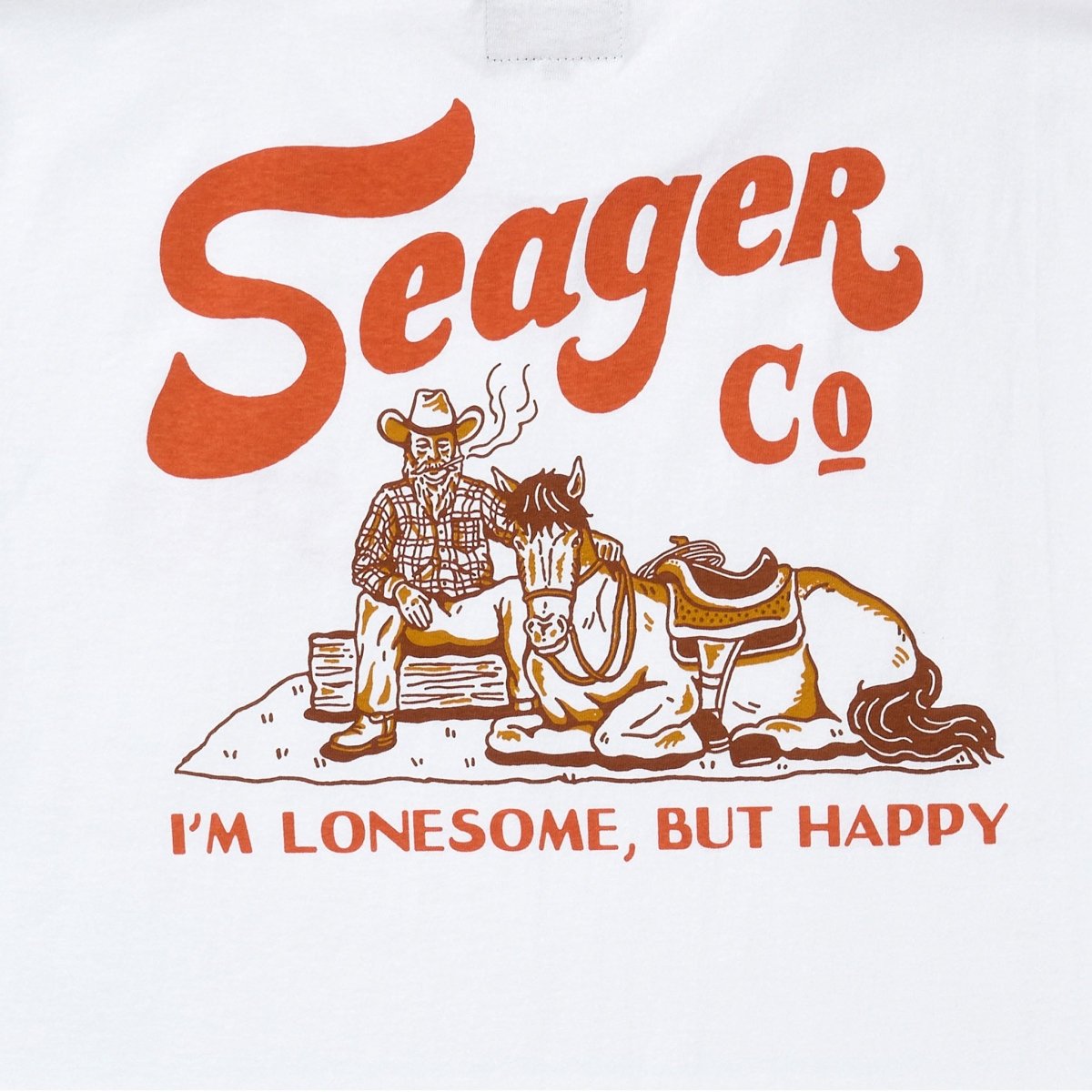 Lonesome Tee White - Seager Co.