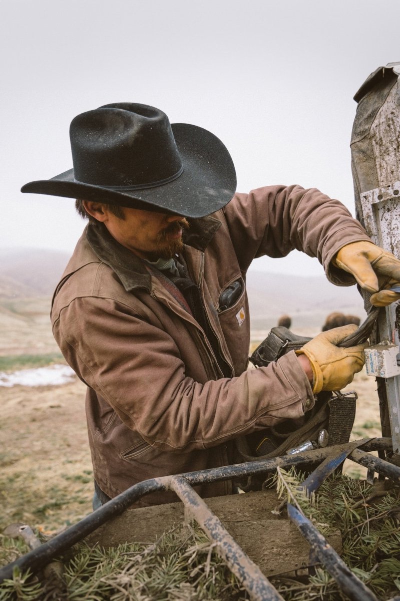 Longhorn 4X Hat Black - Seager Co.