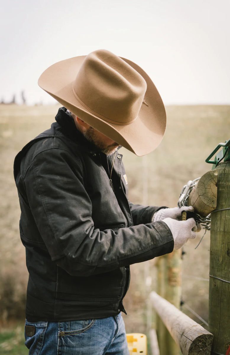 Longhorn 4X Hat Fawn - Seager Co.