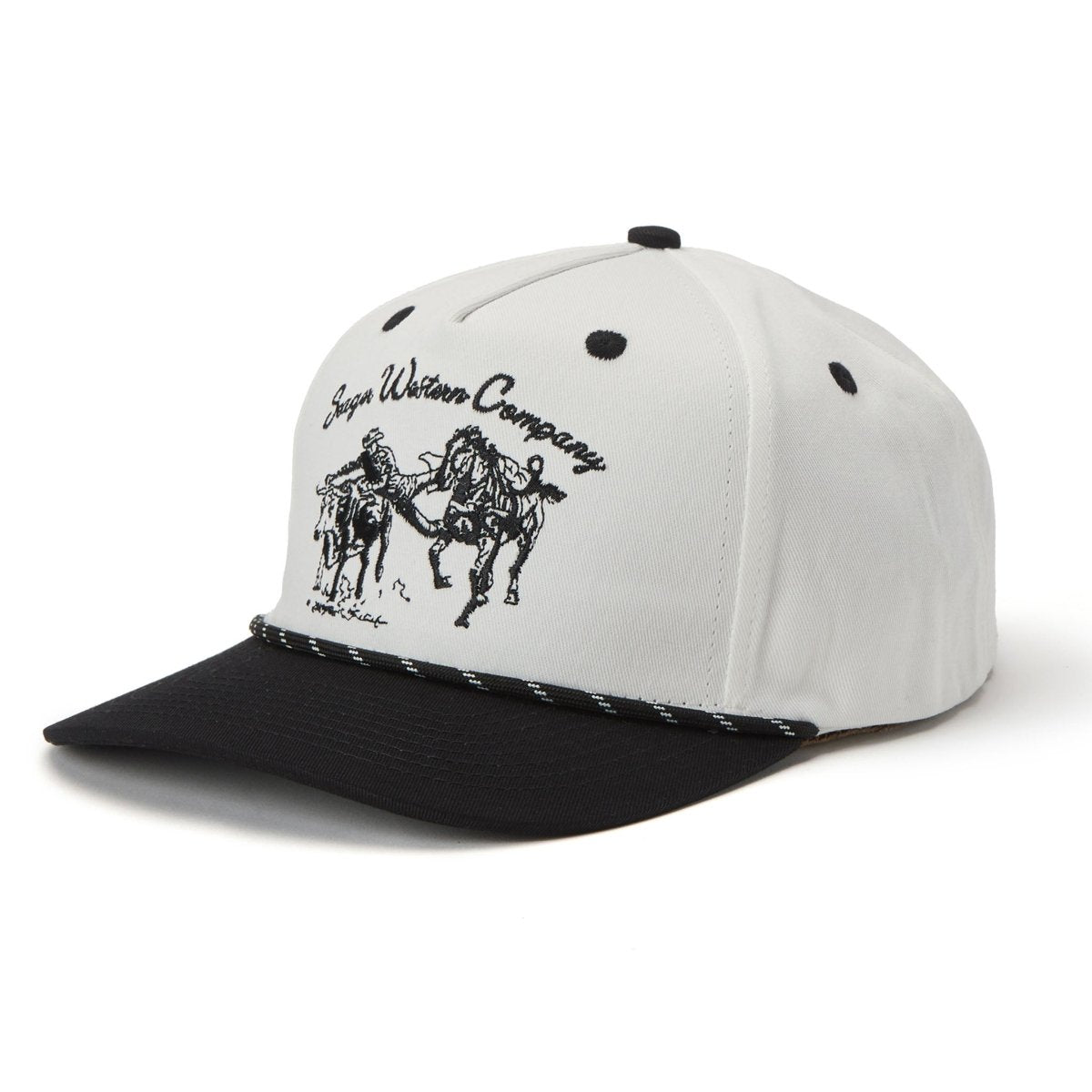 Los Rios Canvas Snapback Cream/Black - Seager Co.