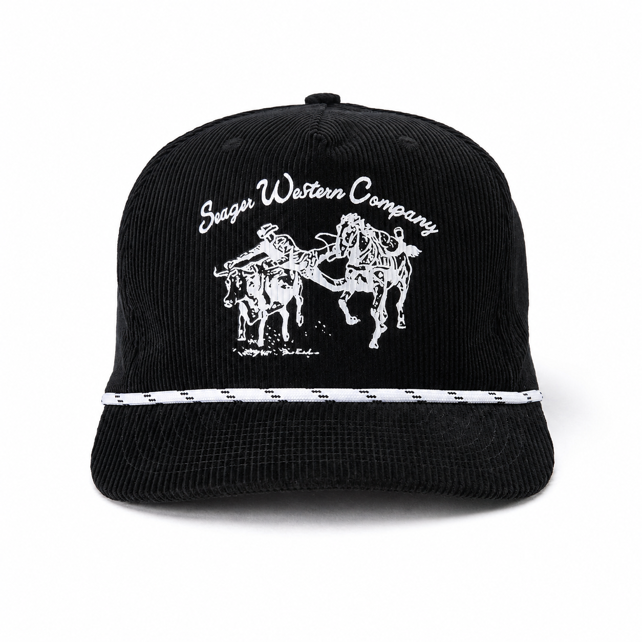 Los Rios Corduroy Snapback Black