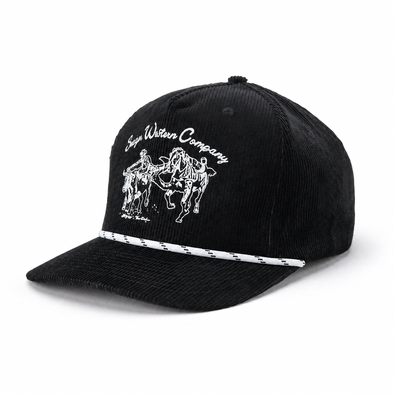 Los Rios Corduroy Snapback Black