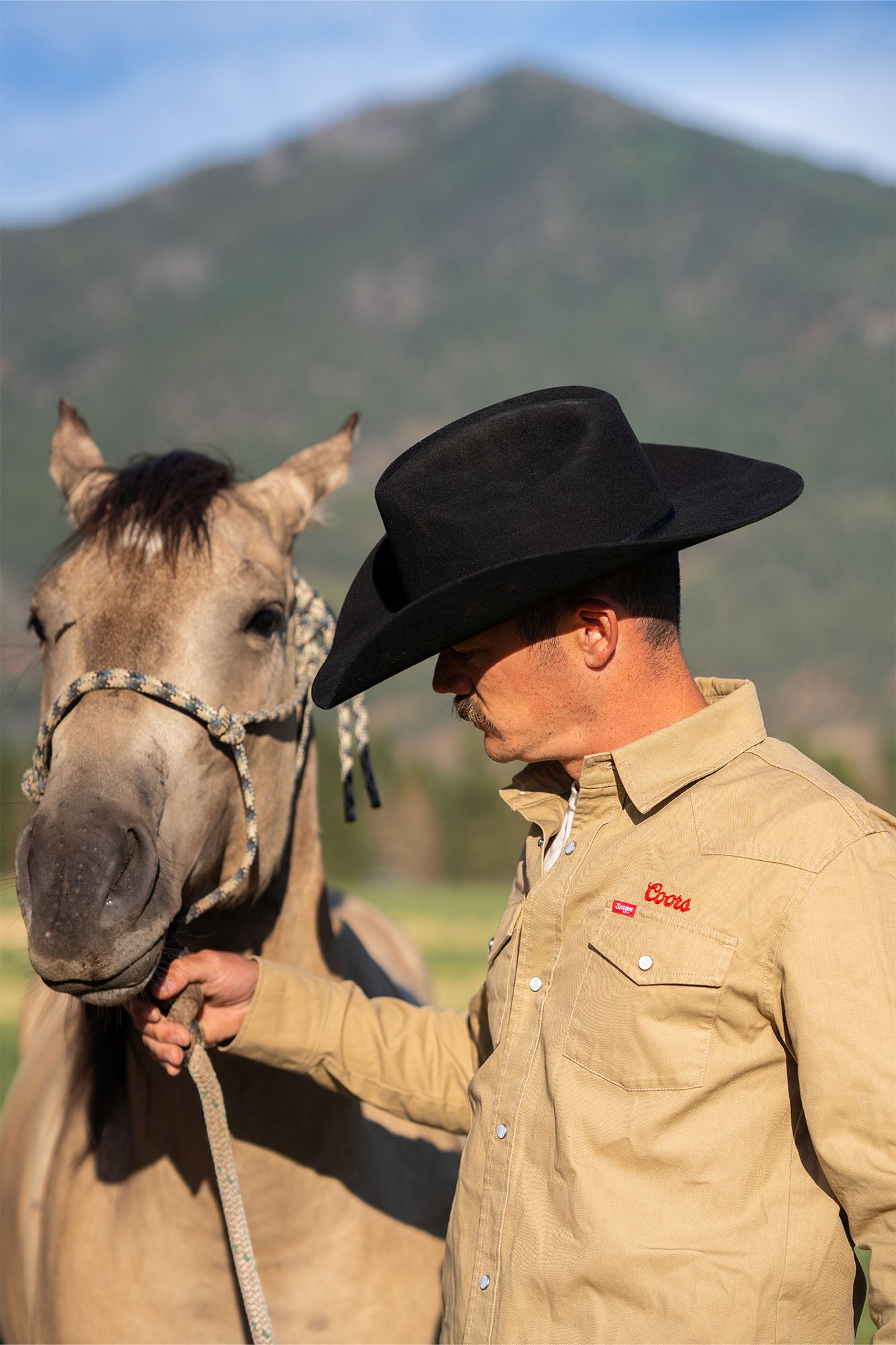 Seager x Coors Banquet Reagan Denim Pearl Snap