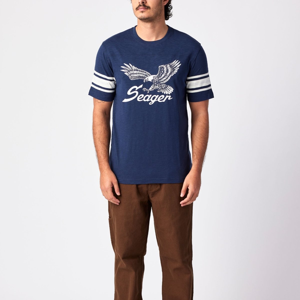 Riggins Crew Tee Navy - Seager Co.