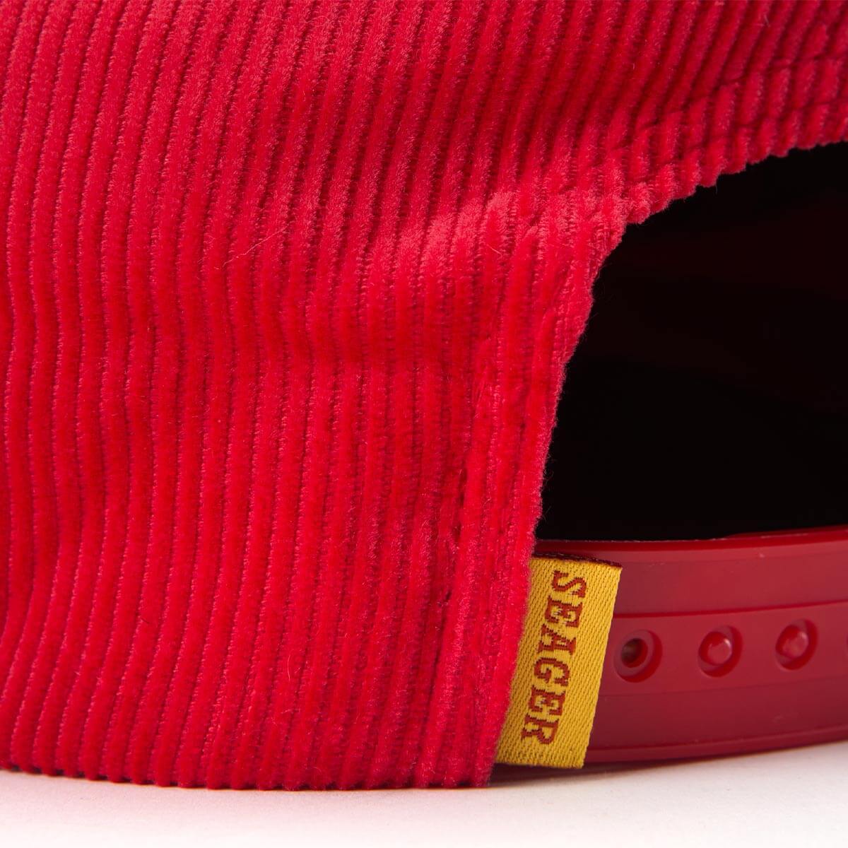 Bradley Corduroy Snapback Red