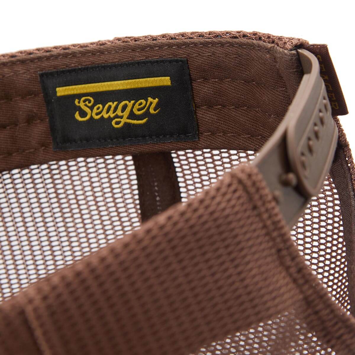 Branded Trucker Snapback Brown