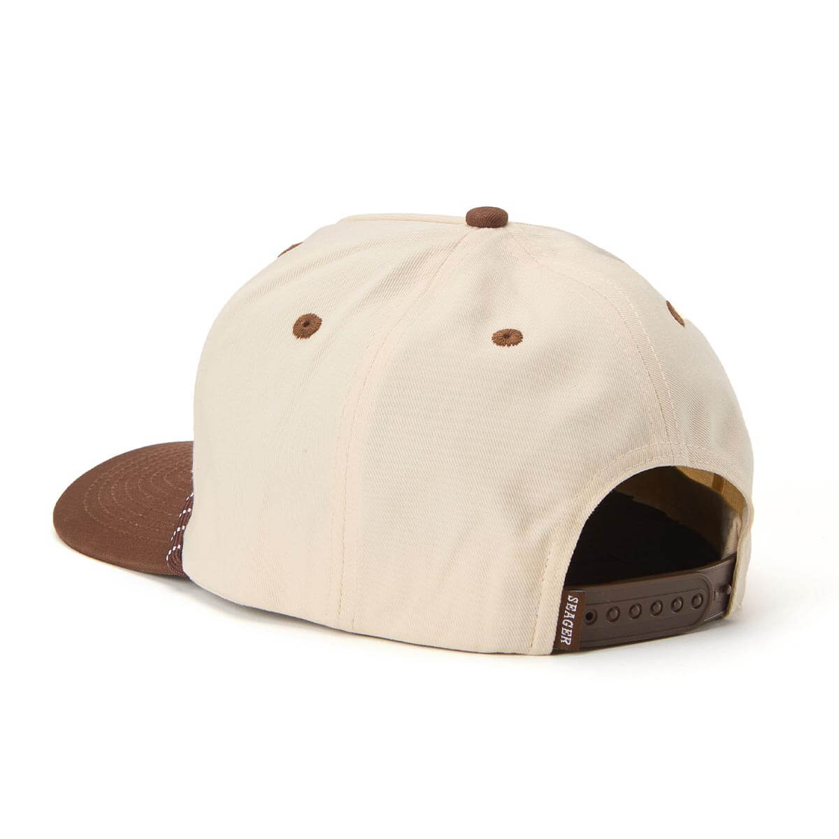 Los Rios Canvas Snapback Cream/Brown