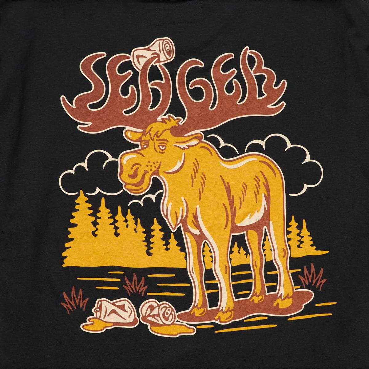 Tipsy Moose Tee Black