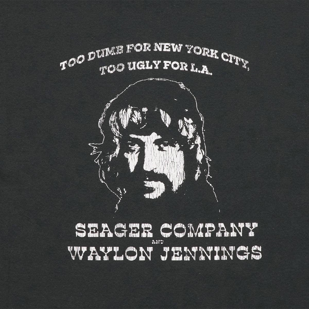 Seager x Waylon Jennings Dumb Ugly Tee Vintage Black