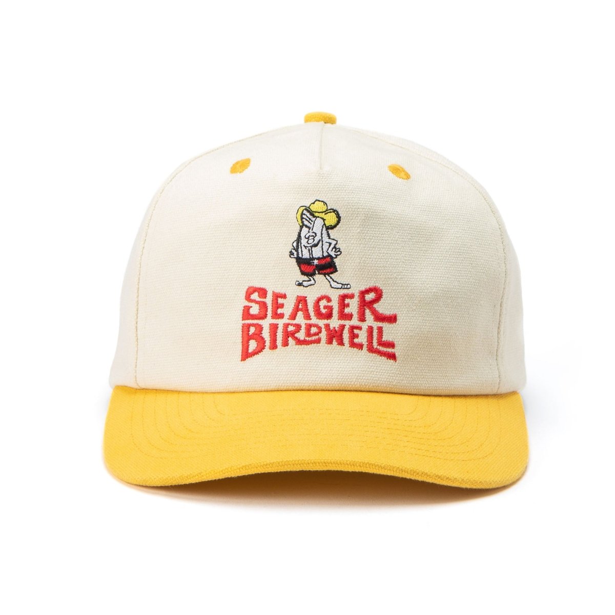 Seager x Birdwell Birdie Snapback Yellow/Cream - Seager Co.