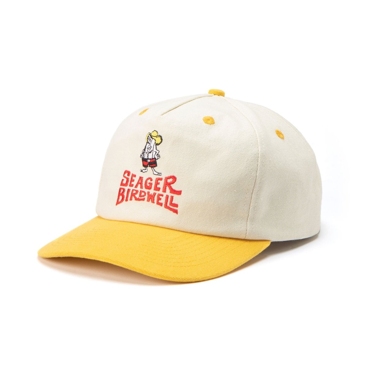 Seager x Birdwell Birdie Snapback Yellow/Cream - Seager Co.