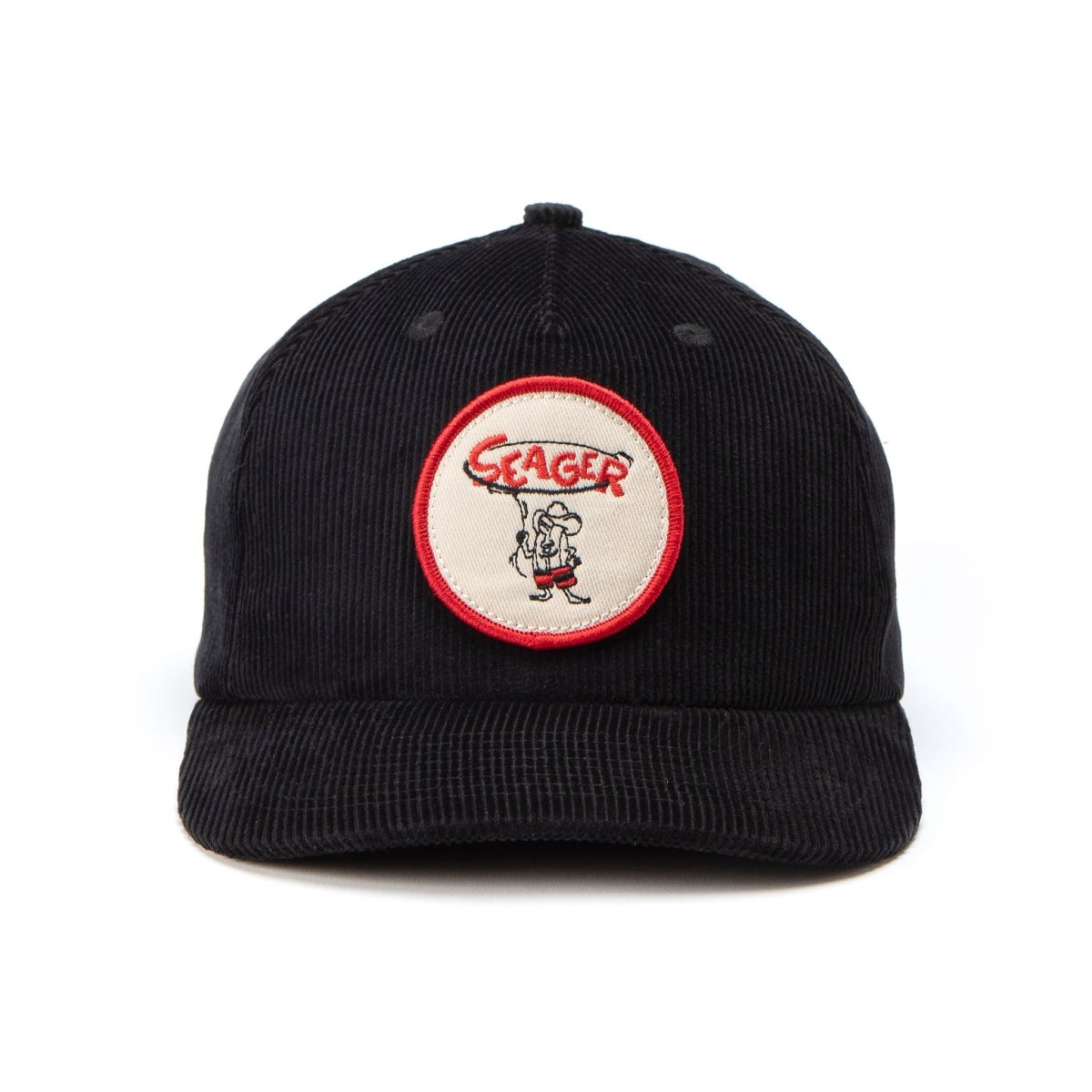 Seager x Birdwell Roping Birdie Corduroy Snapback Black - Seager Co.