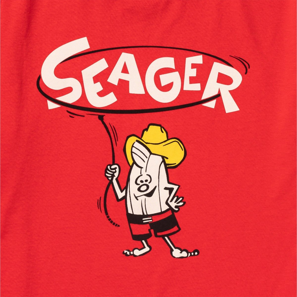 Seager x Birdwell Roping Birdie Tee Red - Seager Co.