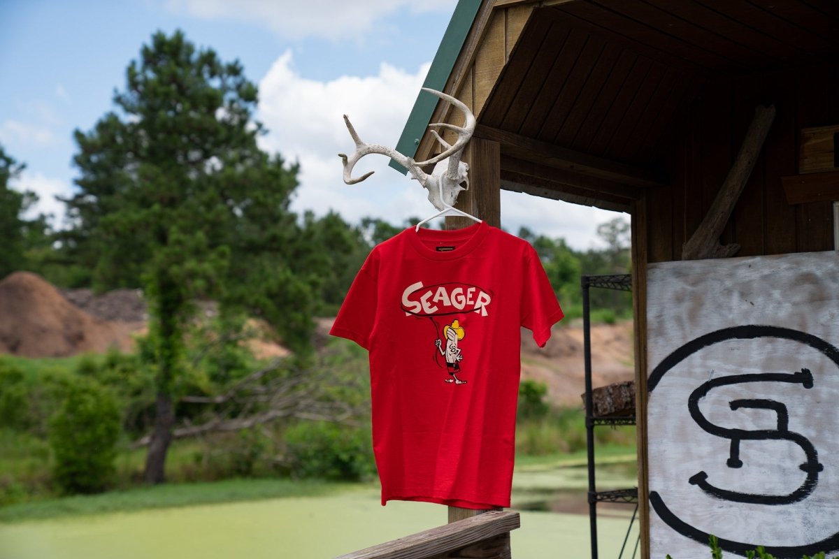 Seager x Birdwell Roping Birdie Tee Red - Seager Co.