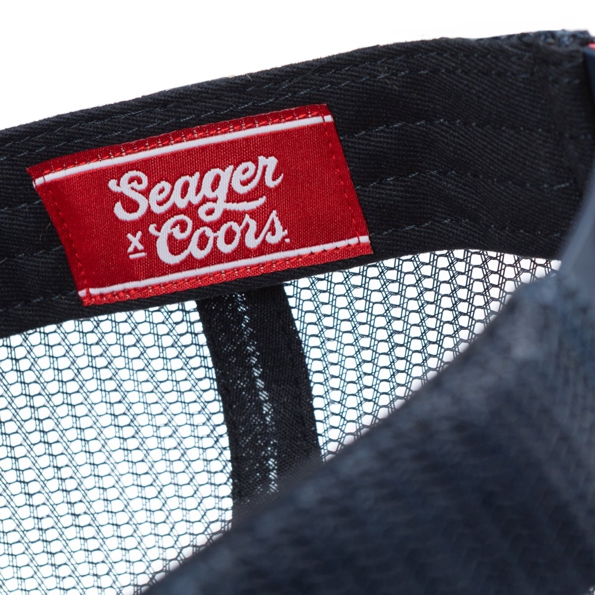 SEAGER X COORS BANQUET 150 TRUCKER SNAPBACK NAVY - Seager Co.