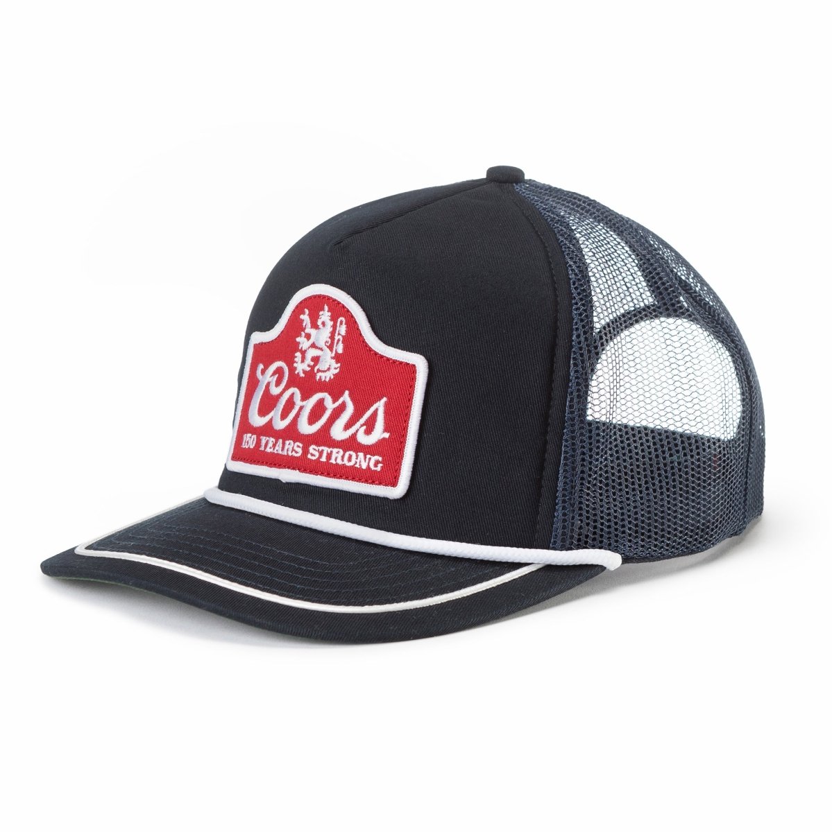 SEAGER X COORS BANQUET 150 TRUCKER SNAPBACK NAVY - Seager Co.