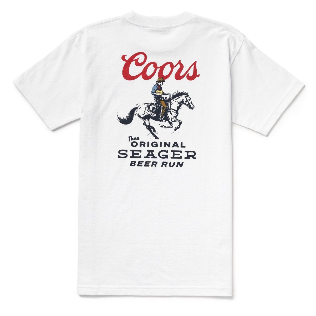SEAGER X COORS BANQUET BEER RUN TEE WHITE - Seager Co.