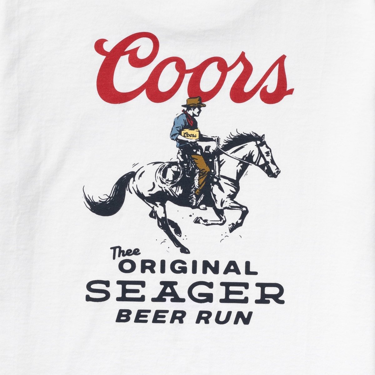 SEAGER X COORS BANQUET BEER RUN TEE WHITE - Seager Co.