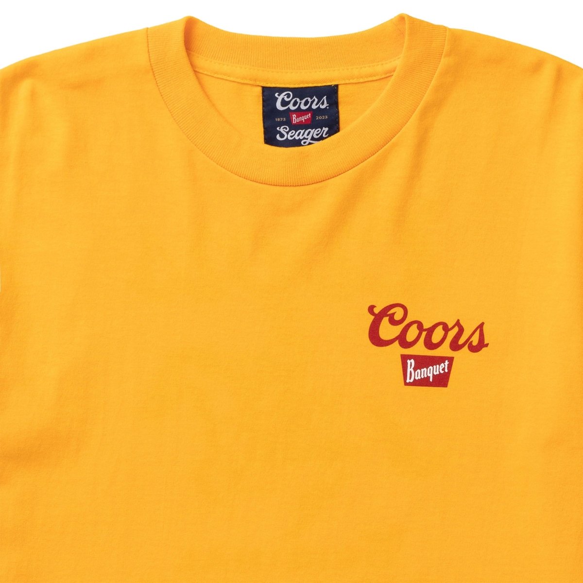 SEAGER X COORS BANQUET BEER RUN TEE YELLOW - Seager Co.