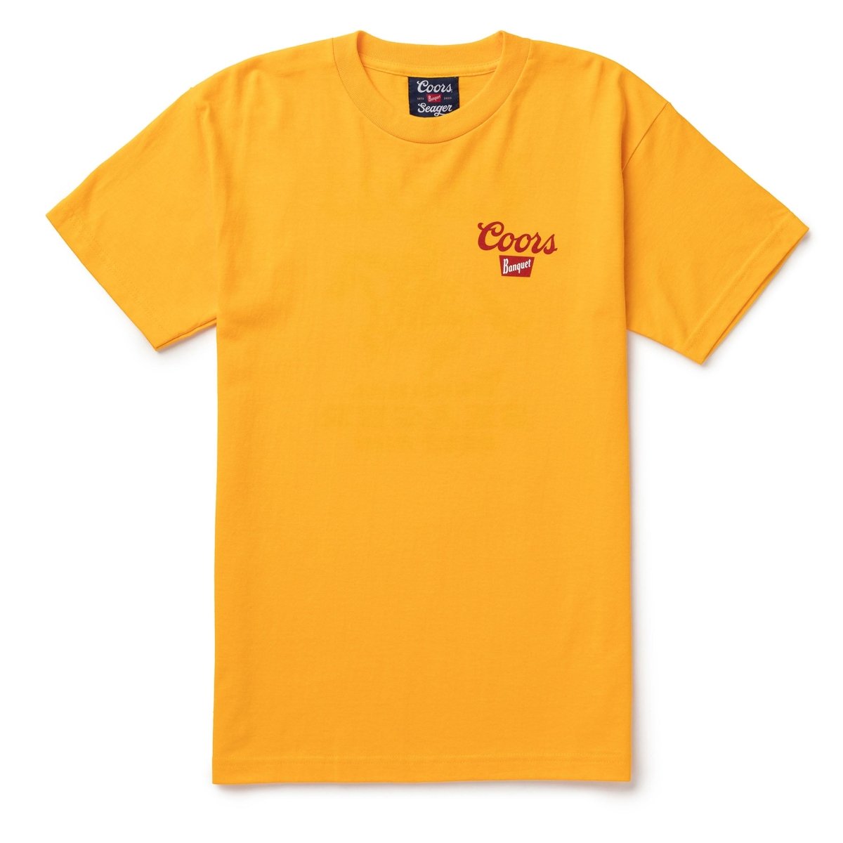 SEAGER X COORS BANQUET BEER RUN TEE YELLOW - Seager Co.