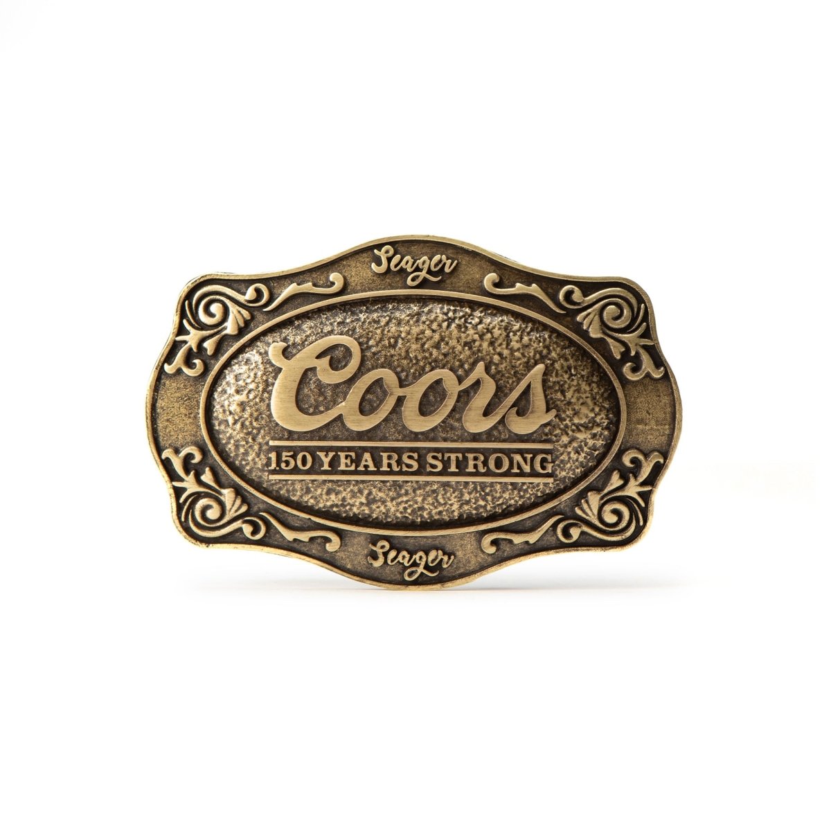 SEAGER X COORS BANQUET BELT BUCKLE - Seager Co.
