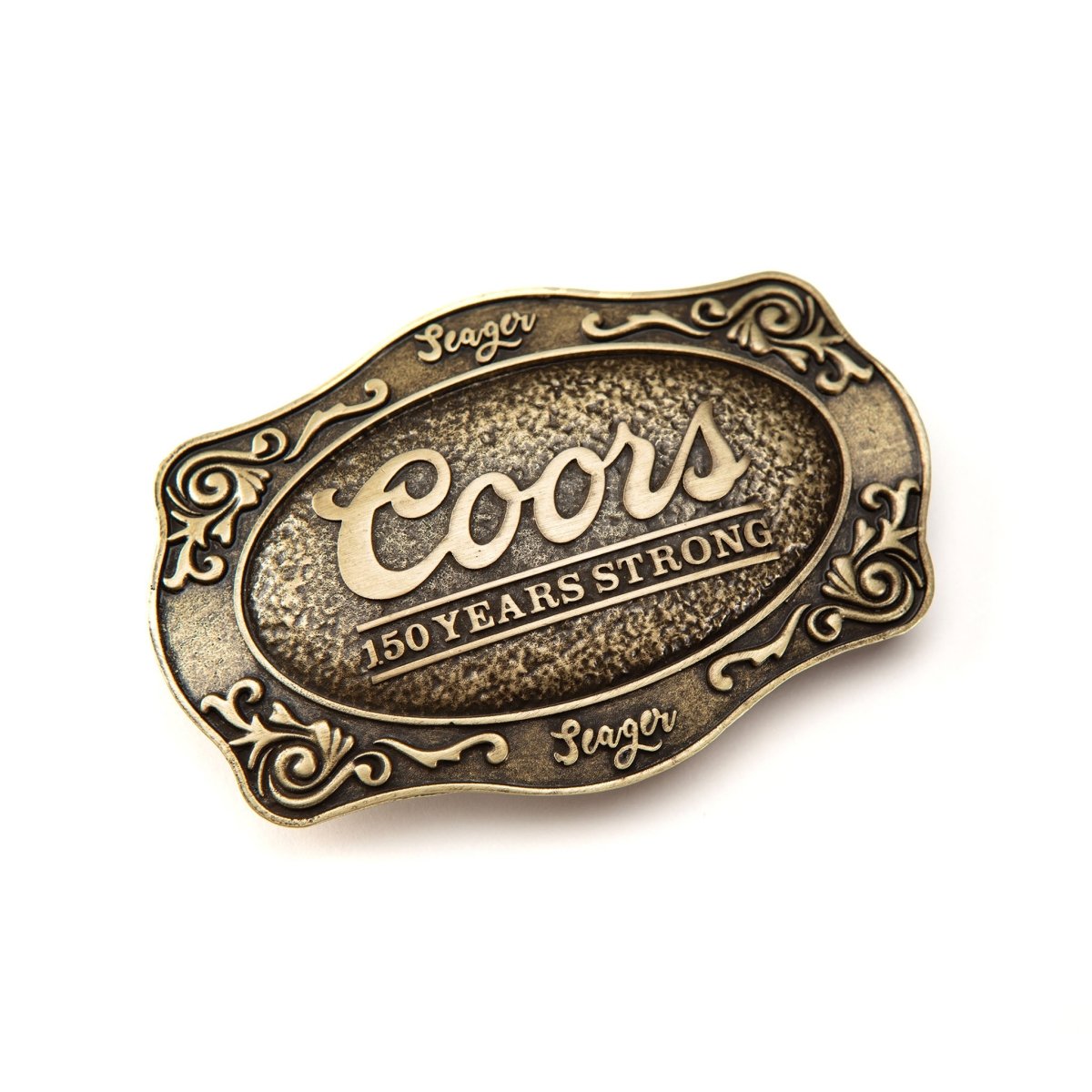 SEAGER X COORS BANQUET BELT BUCKLE - Seager Co.