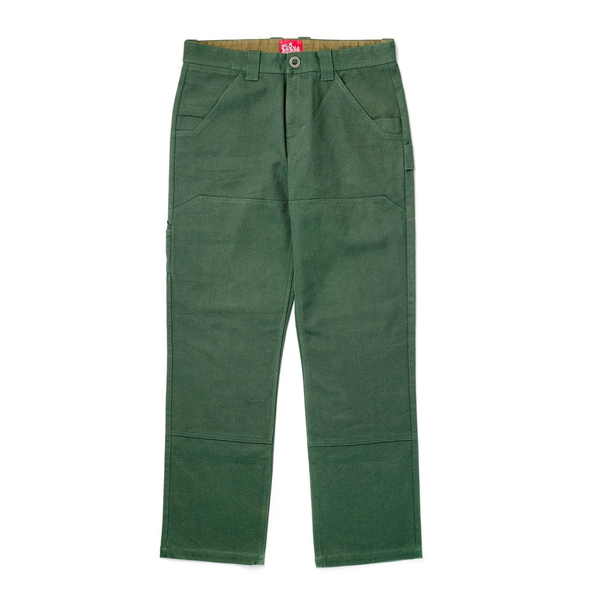 Seager x Coors Banquet Bison Double Knee Pant Pine Green - Seager Co.