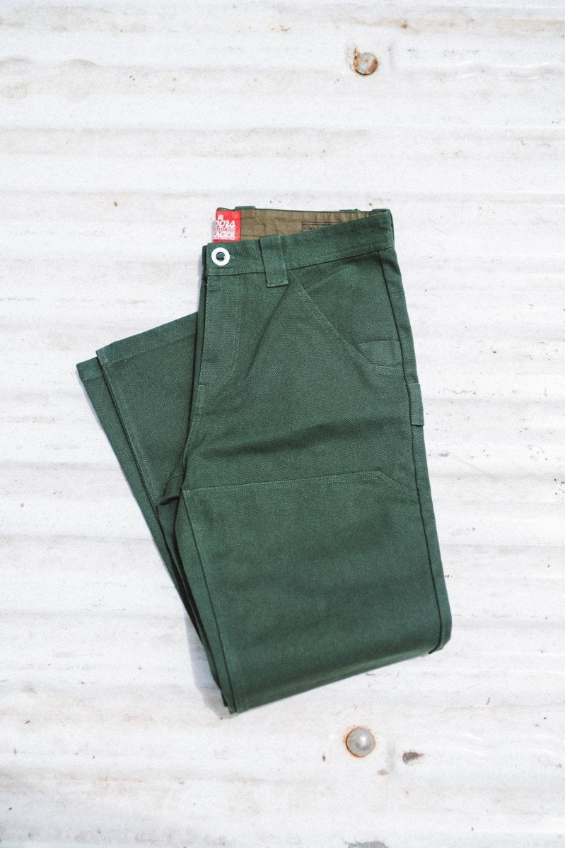 Seager x Coors Banquet Bison Double Knee Pant Pine Green - Seager Co.