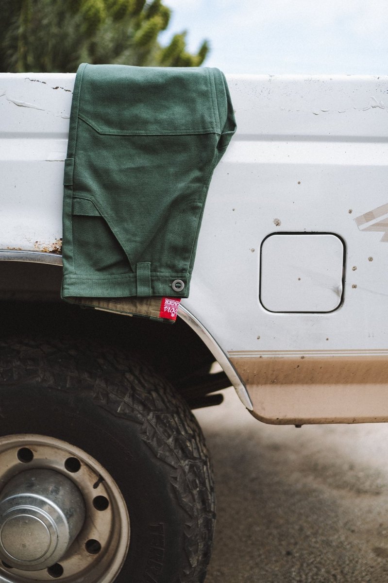 Seager x Coors Banquet Bison Double Knee Pant Pine Green - Seager Co.