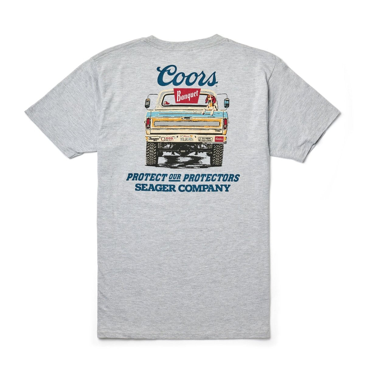 Seager x Coors Banquet Bumper Tee Heather Grey - Seager Co.