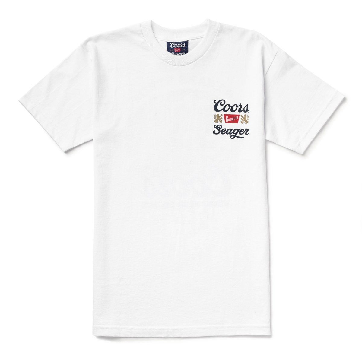 SEAGER X COORS BANQUET CAMP OUT TEE WHITE - Seager Co.