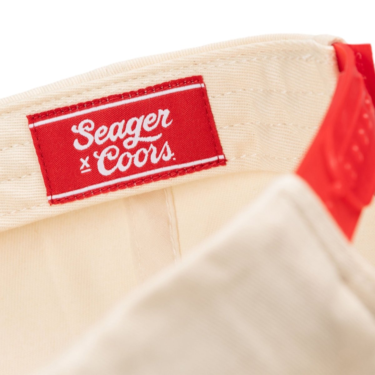 SEAGER X COORS BANQUET HIGH COUNTRY SNAPBACK WHITE/RED - Seager Co.