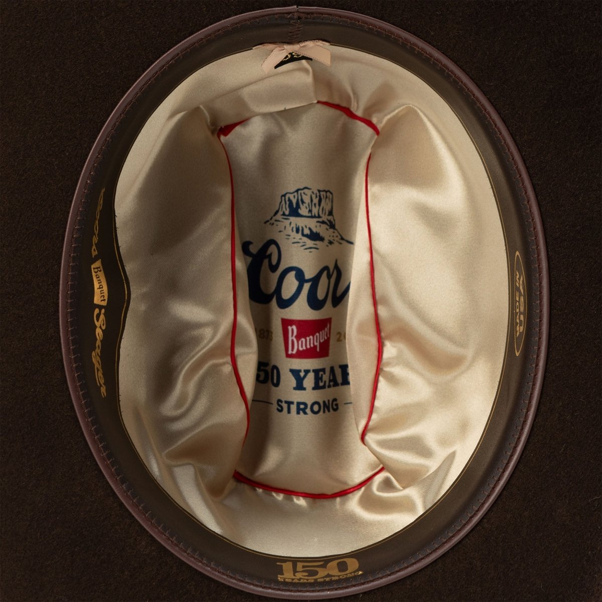 Seager x Coors Banquet Longhorn 4X Hat Chocolate - Seager Co.