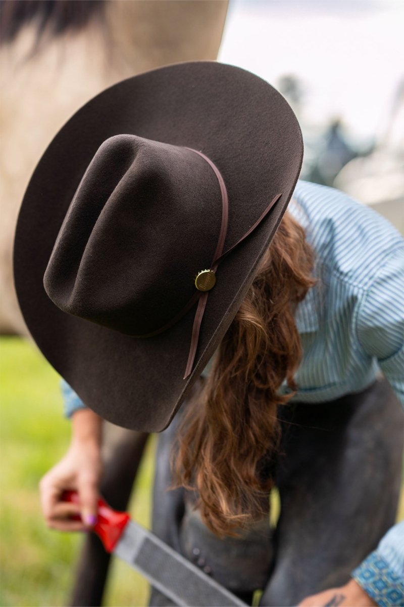 Seager x Coors Banquet Longhorn 4X Hat Chocolate - Seager Co.
