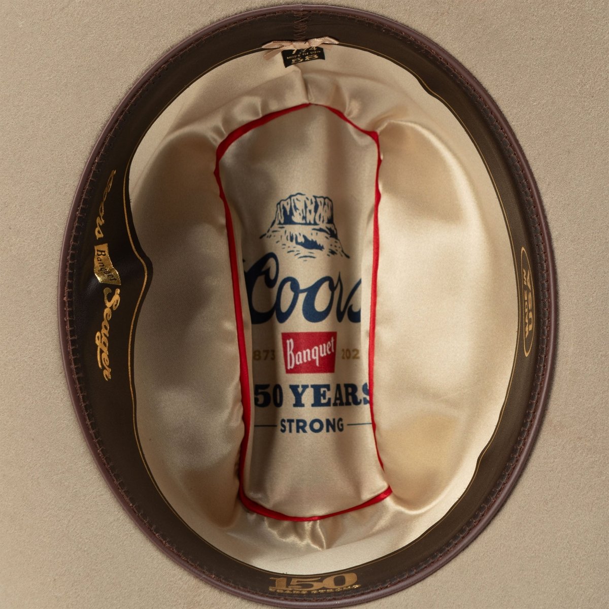 Seager x Coors Banquet Longhorn 4X Hat Stone - Seager Co.