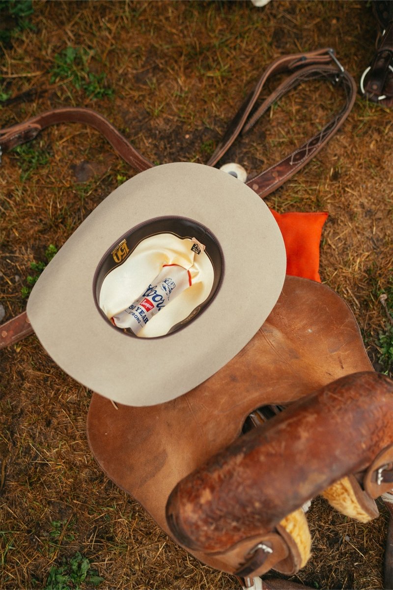 Seager x Coors Banquet Longhorn 4X Hat Stone - Seager Co.