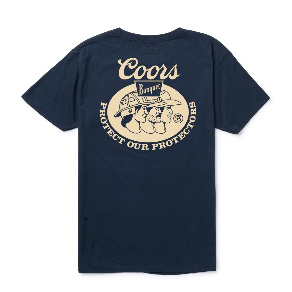 Seager x Coors Banquet Protectors Tee Navy - Seager Co.