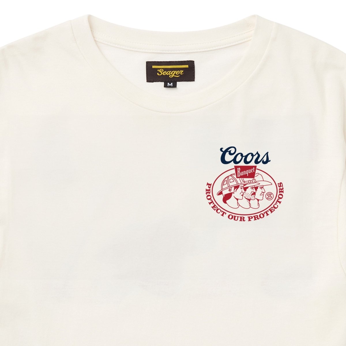 Seager x Coors Banquet Protectors Tee White - Seager Co.