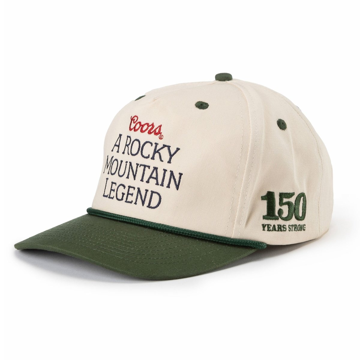 SEAGER X COORS BANQUET ROCKY MOUNTAIN LEGEND SNAPBACK CREAM/DARK GREEN - Seager Co.