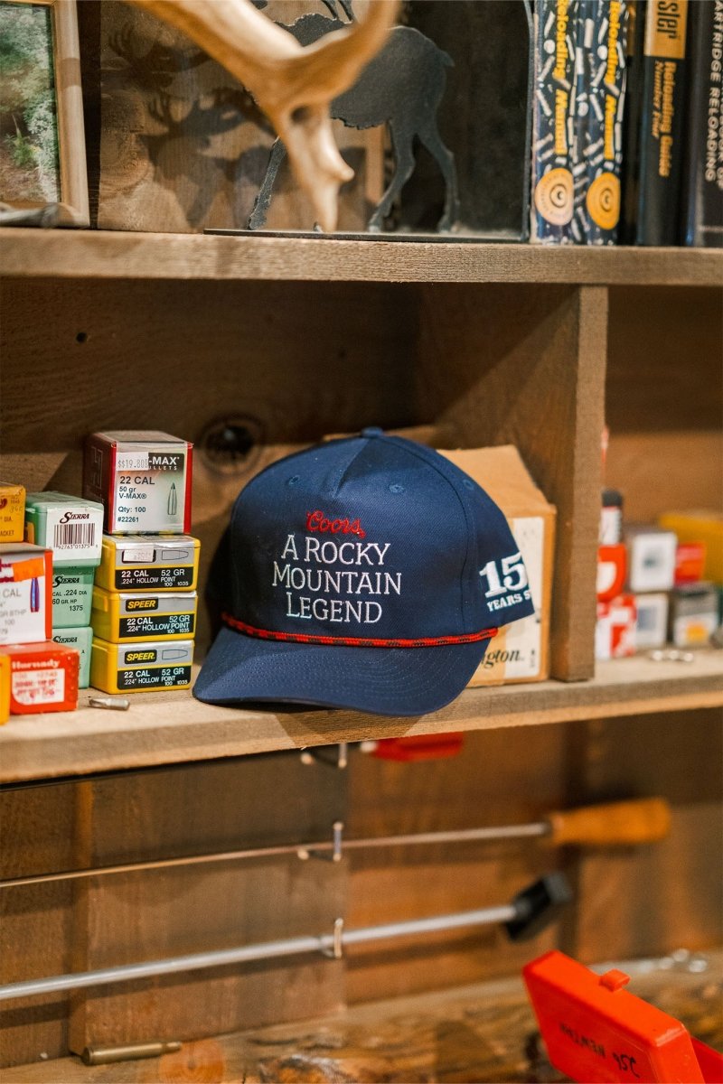 SEAGER X COORS BANQUET ROCKY MOUNTAIN LEGEND SNAPBACK NAVY - Seager Co.