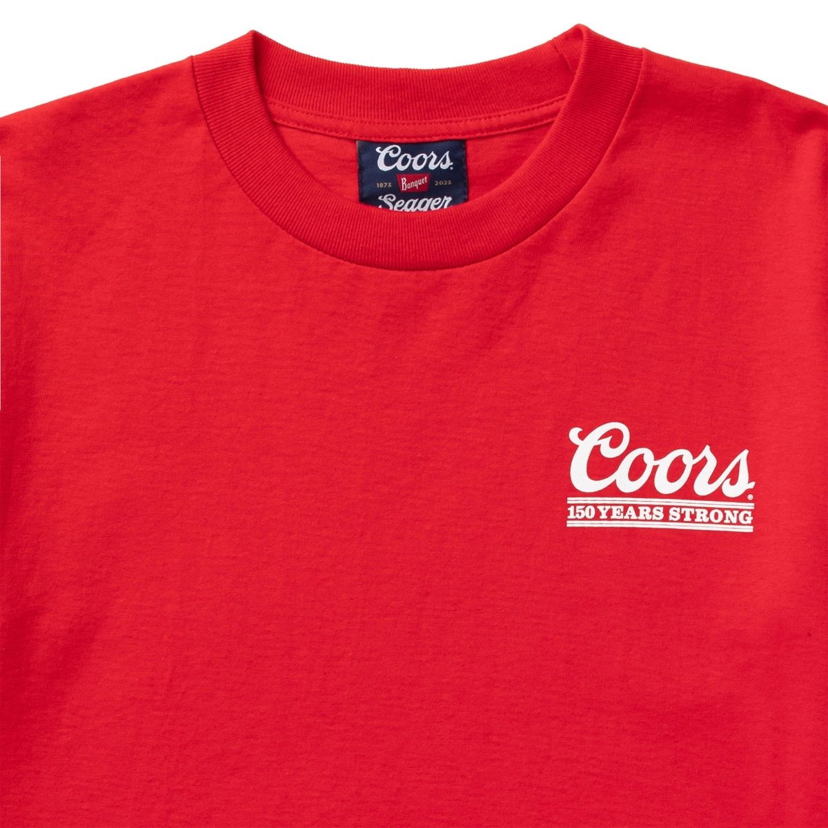 SEAGER X COORS BANQUET TASTE THE HIGH COUNTRY TEE RED - Seager Co.