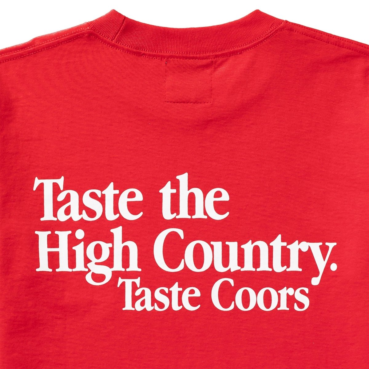 SEAGER X COORS BANQUET TASTE THE HIGH COUNTRY TEE RED - Seager Co.