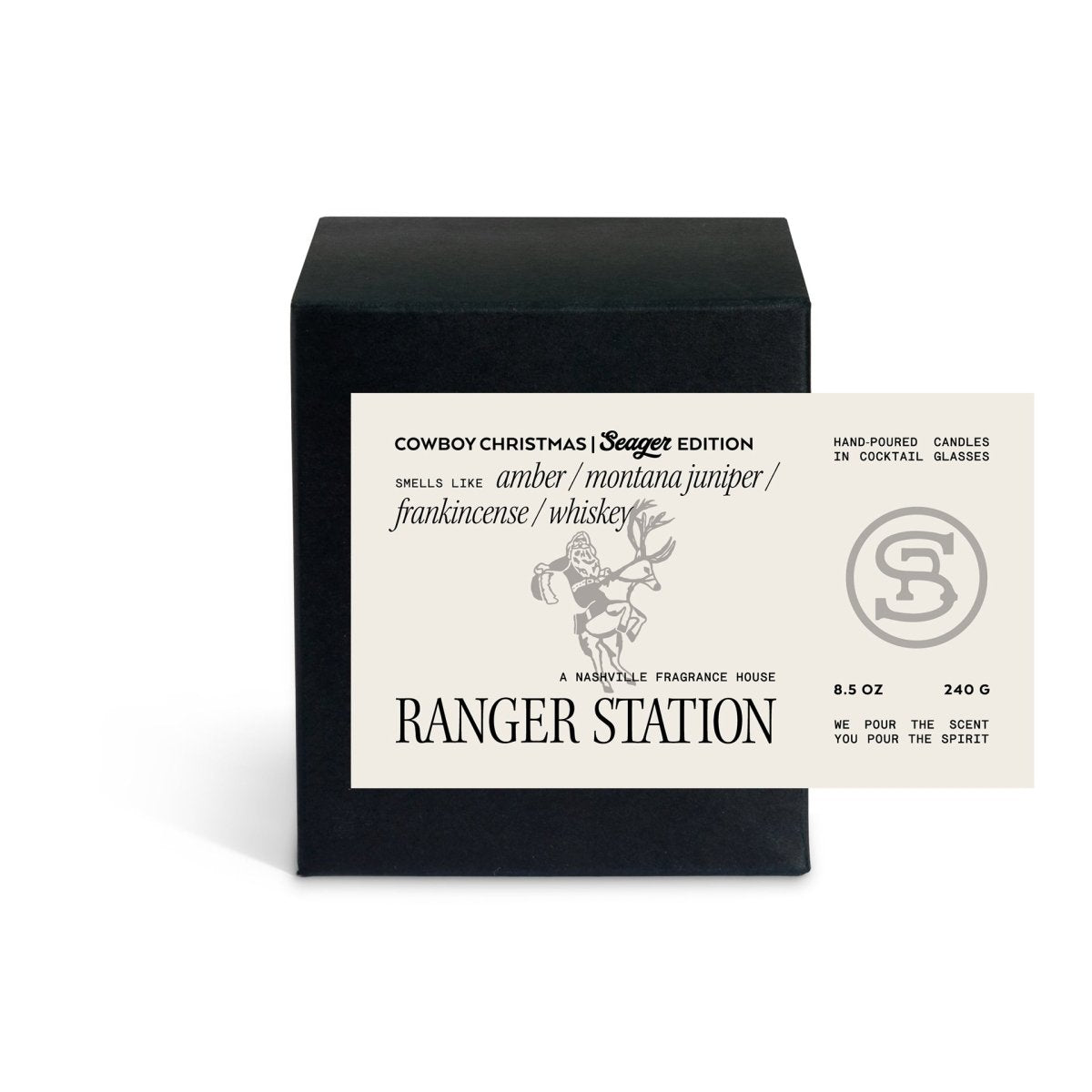 Seager x Ranger Station Cowboy Christmas Candle - Seager Co.