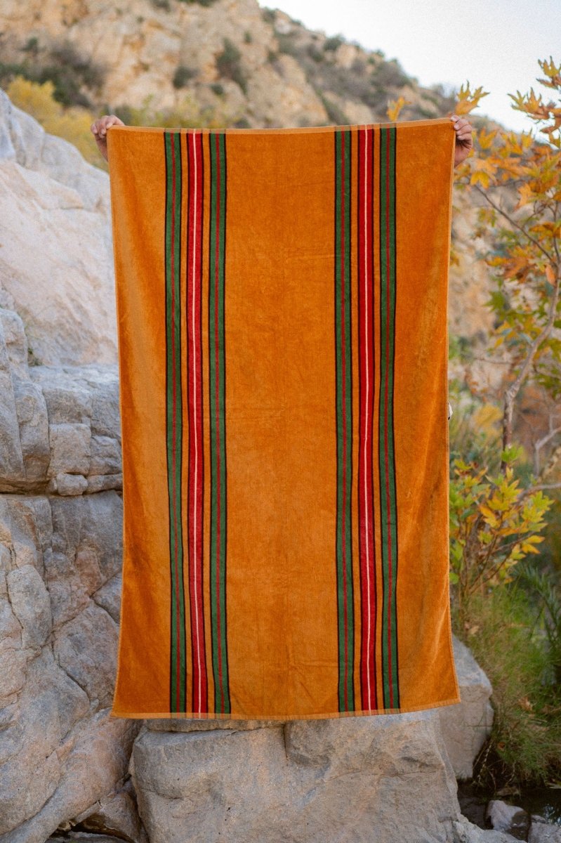 Seager x Slowtide Oversized Beach Towel Mustard - Seager Co.