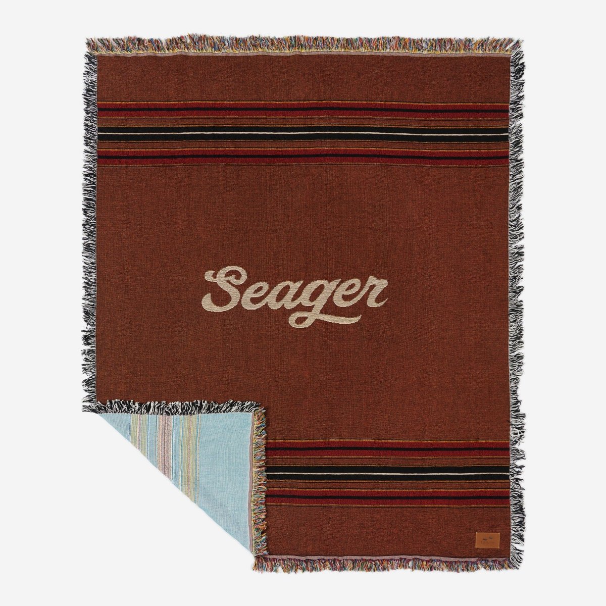 Seager x Slowtide Tapestry Blanket Striped Brown - Seager Co.