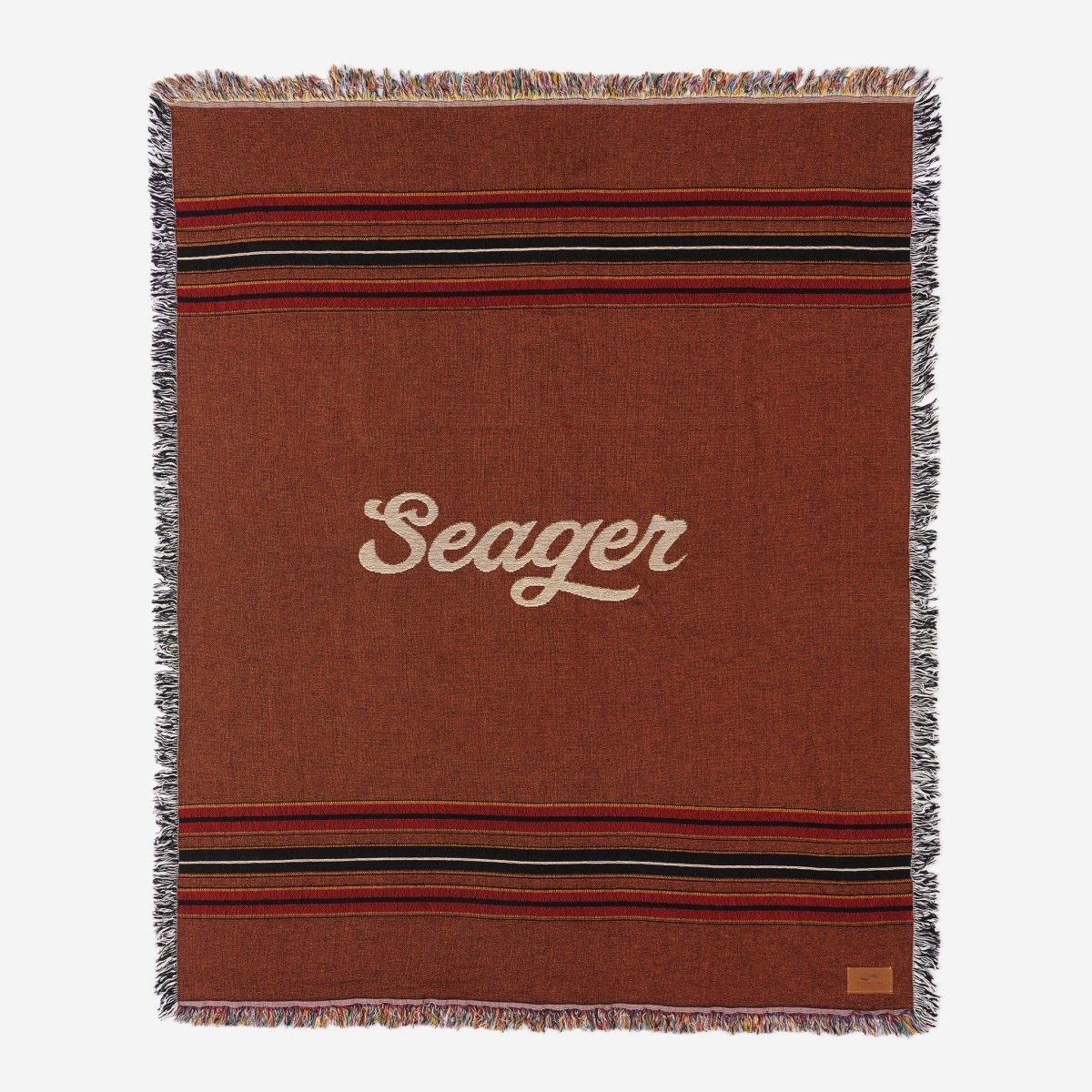 Seager x Slowtide Tapestry Blanket Striped Brown - Seager Co.