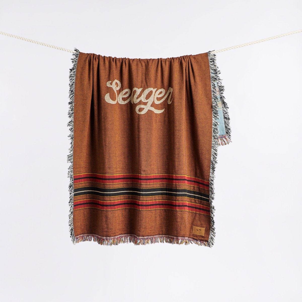 Seager x Slowtide Tapestry Blanket Striped Brown - Seager Co.