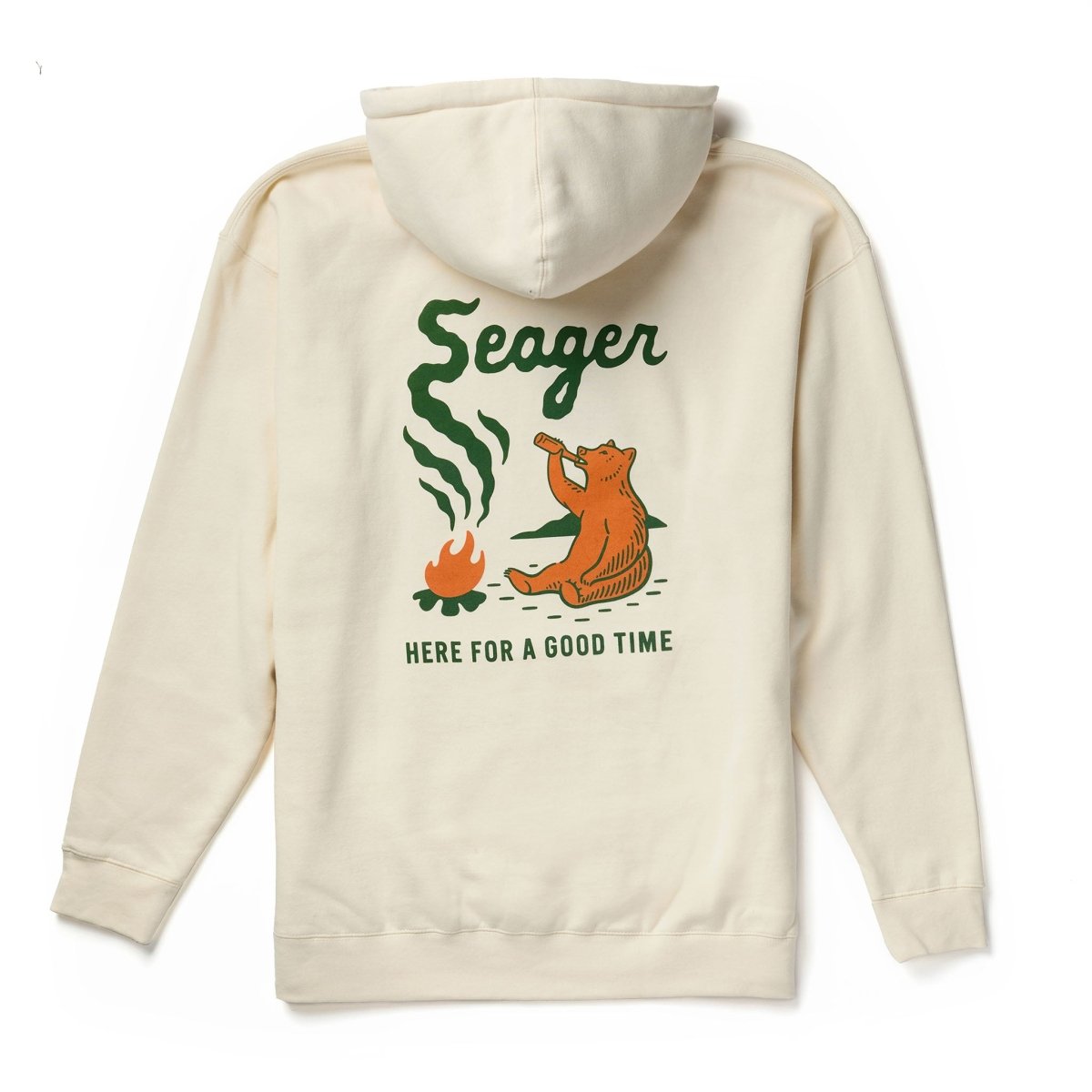 Smokey Mid - Weight Hoodie Bone - Seager Co.