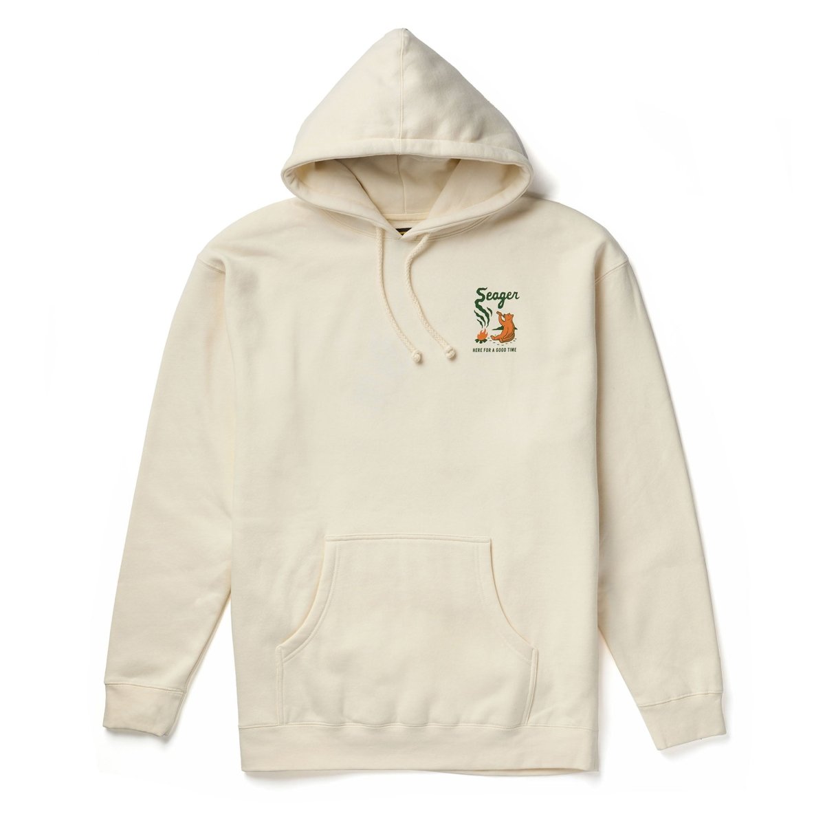 Smokey Mid - Weight Hoodie Bone - Seager Co.