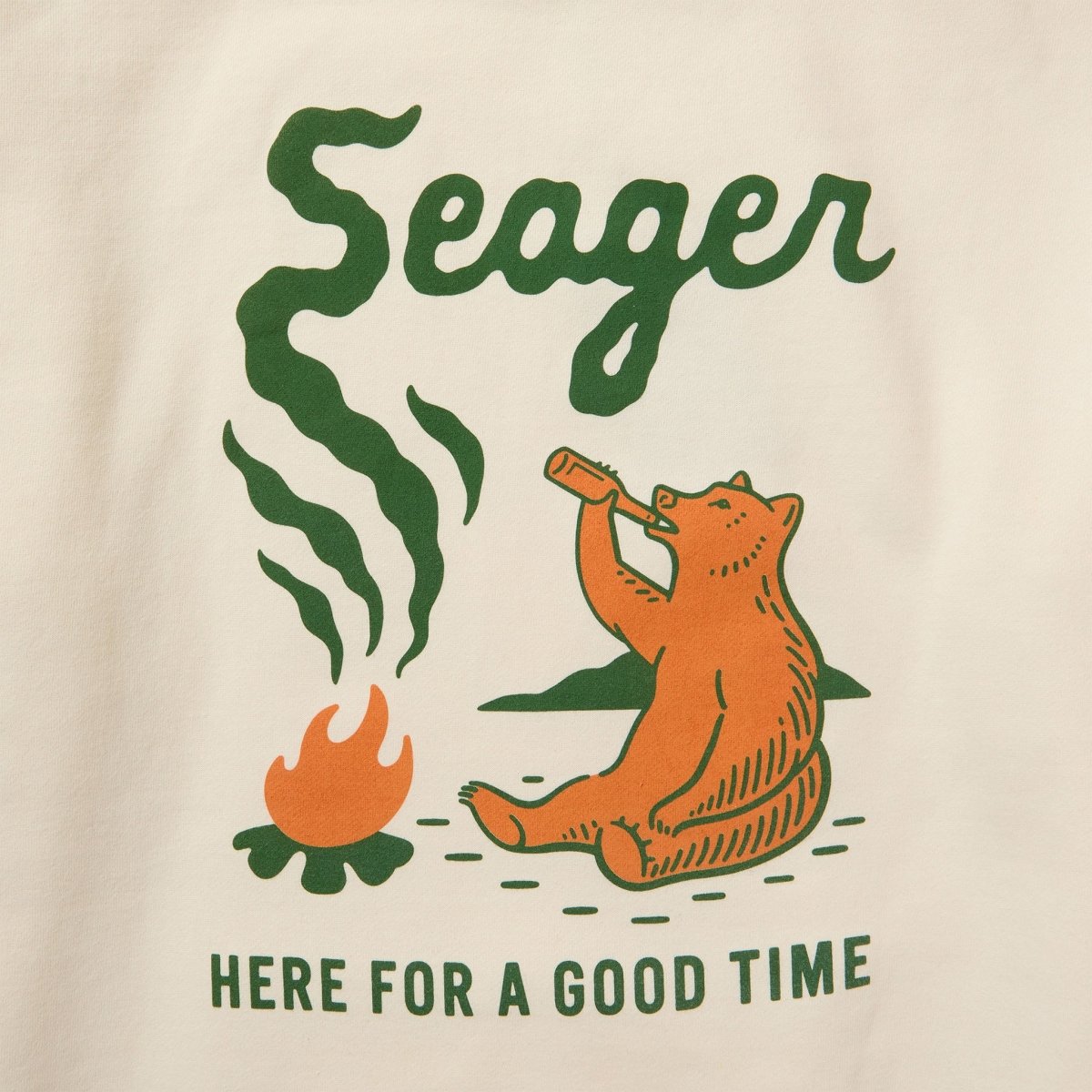 Smokey Mid - Weight Hoodie Bone - Seager Co.